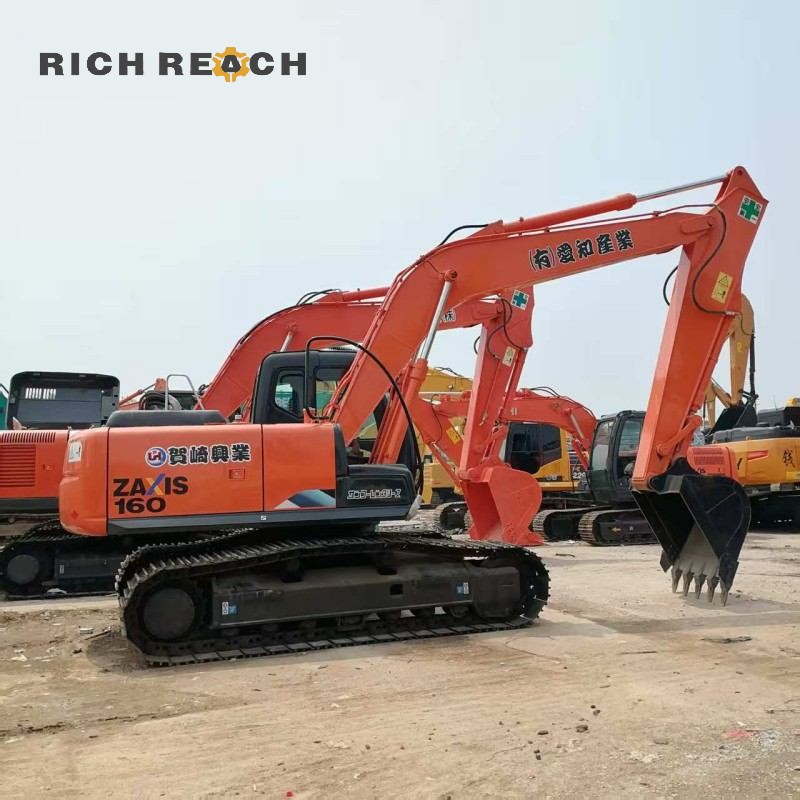 Hydraulic tank side of a 2023 Hitachi ZX160 excavator, low hours, priced at $29,300
